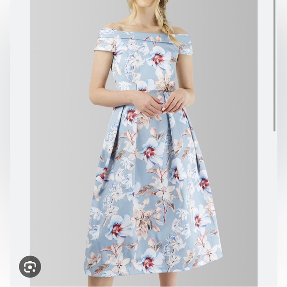 Closet London Floral Off The Shoulder Dress - Picture 8 of 8